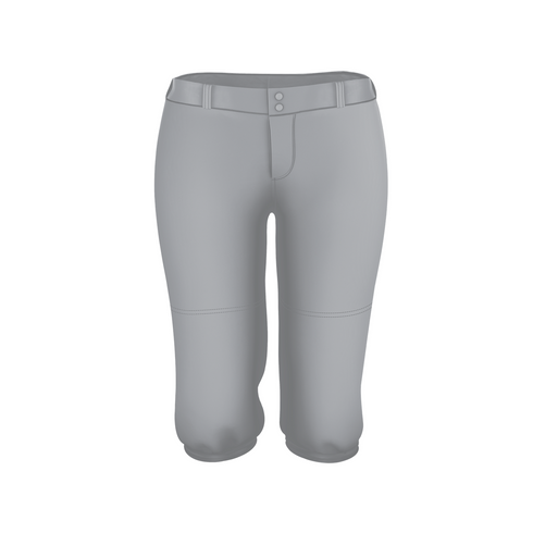 Badger Sport Girls Belt Loop Fastpitch Pant (A00067-055604), Color 'Grey'